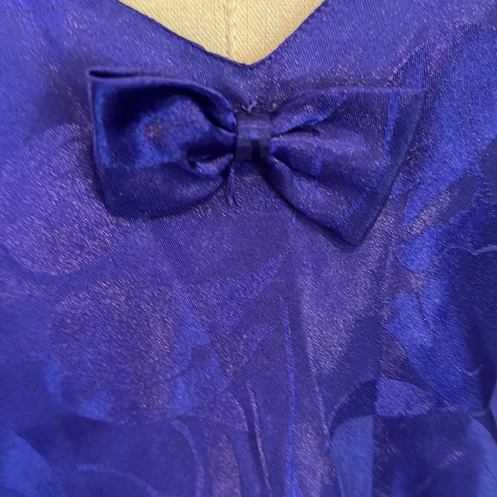 Victoria’s Secret 2-piece 2012 purple black embossed M/6 polyester nightie/panty